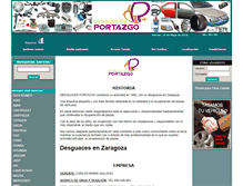 Tablet Screenshot of desguaceselportazgo.com